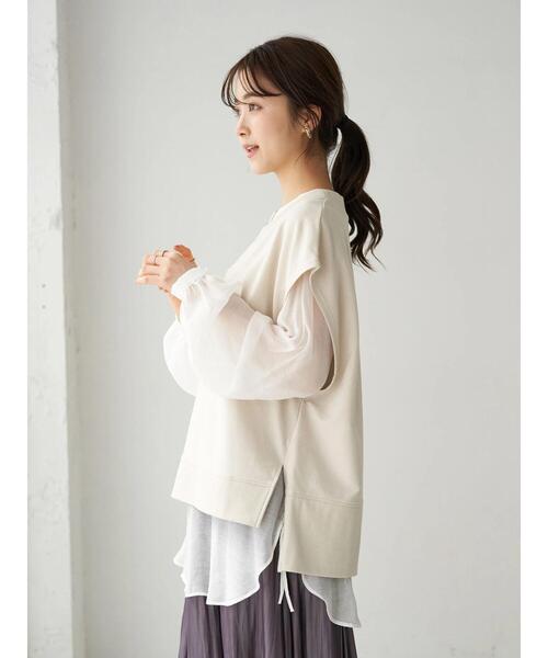 earth music&ecology（アースミュージックアンドエコロジー）の「スウェットベスト　＊（ベスト・レディース・ブラック/ブラウン/ミント/ホワイト系その他2・FREE）」の21枚目の写真