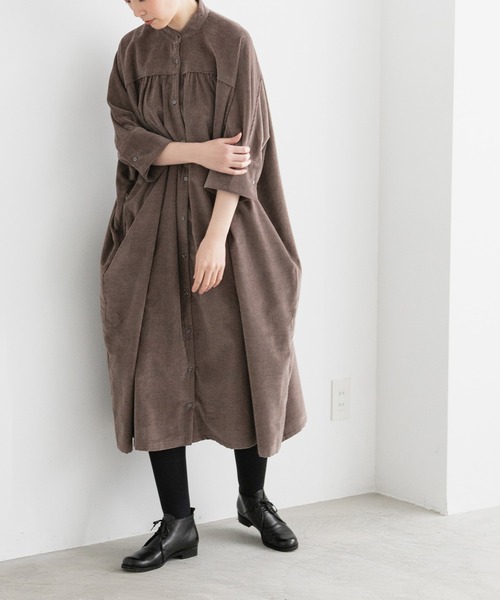 note et silence (ノートエシロンス)の「【 AMB100貨 】3_4SLV Long Gather Dress(ワンピース・レディース・ベージュ・FREE)」の17枚目の写真