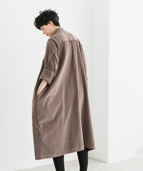 note et silence (ノートエシロンス)の「【 AMB100貨 】3_4SLV Long Gather Dress(ワンピース・レディース・ベージュ・FREE)」の15枚目の写真