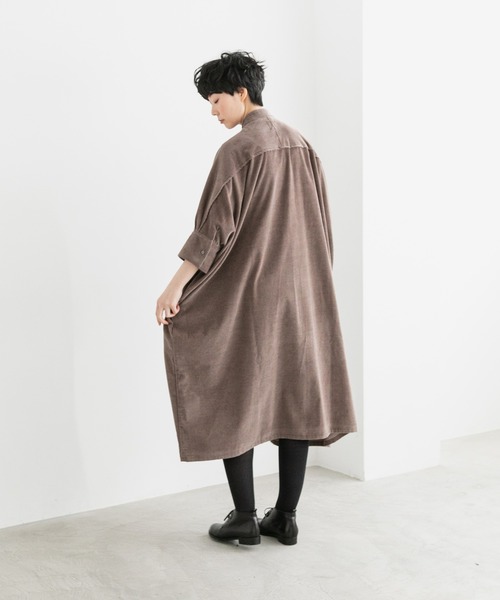 note et silence (ノートエシロンス)の「【 AMB100貨 】3_4SLV Long Gather Dress(ワンピース・レディース・ベージュ・FREE)」の12枚目の写真