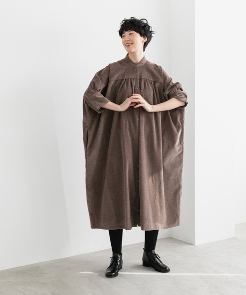 note et silence (ノートエシロンス)の「【 AMB100貨 】3_4SLV Long Gather Dress(ワンピース・レディース・ベージュ・FREE)」の16枚目の写真