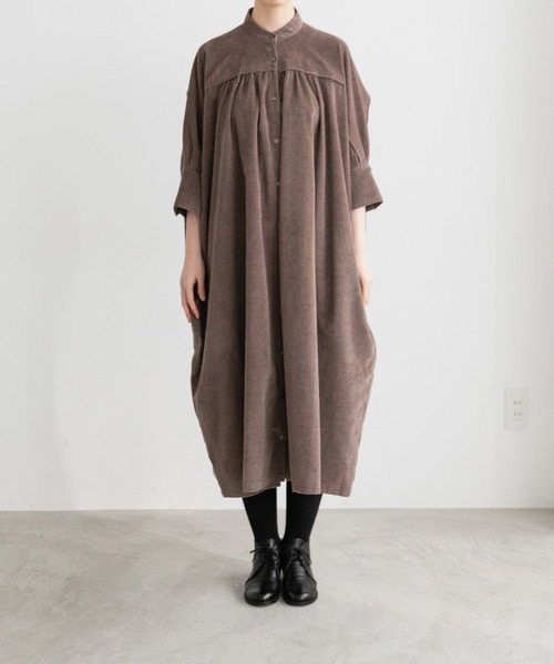 note et silence (ノートエシロンス)の「【 AMB100貨 】3_4SLV Long Gather Dress(ワンピース・レディース・ベージュ・FREE)」の13枚目の写真