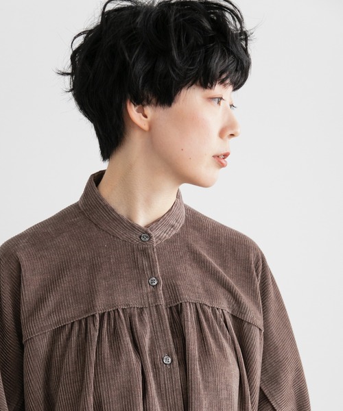 note et silence (ノートエシロンス)の「【 AMB100貨 】3_4SLV Long Gather Dress(ワンピース・レディース・ベージュ・FREE)」の9枚目の写真