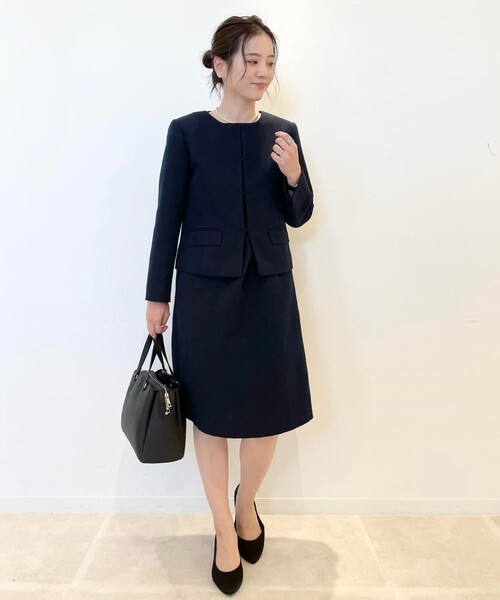 SHOO・LA・RUE(シューラルー)の「【S-3L】クラッシーツイード切り替えワンピース(ワンピース・レディース・ベージュ系その他4/ネイビー系7・01/02/03/04/05)」の22枚目の写真