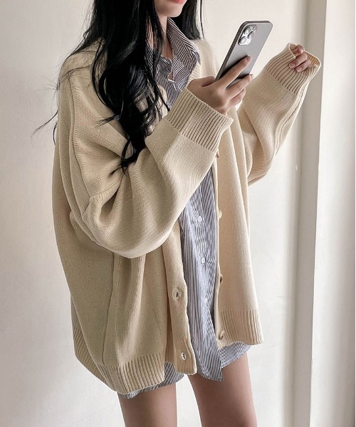 SONA（ソナ）の「SONYUNARA ストライプルーズフィットシャツ（シャツ/ブラウス・レディース・ブルー/ネイビー・FREE）」の7枚目の写真