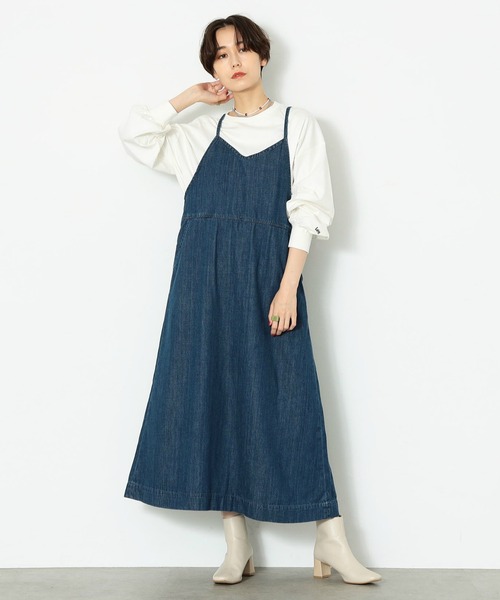 Lee（リー）の「【トップス＆ボトムセット】バルーントップス＆サロペットスカート（セットアップ・レディース・インディゴブルー・SMALL/MEDIUM）」の8枚目の写真