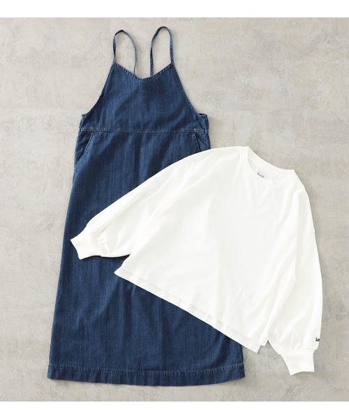 Lee（リー）の「【トップス＆ボトムセット】バルーントップス＆サロペットスカート（セットアップ・レディース・インディゴブルー・SMALL/MEDIUM）」の10枚目の写真