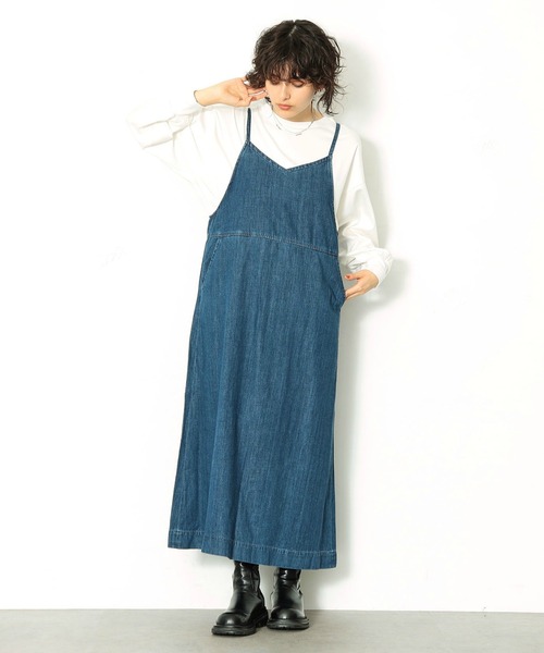 Lee（リー）の「【トップス＆ボトムセット】バルーントップス＆サロペットスカート（セットアップ・レディース・インディゴブルー・SMALL/MEDIUM）」の14枚目の写真