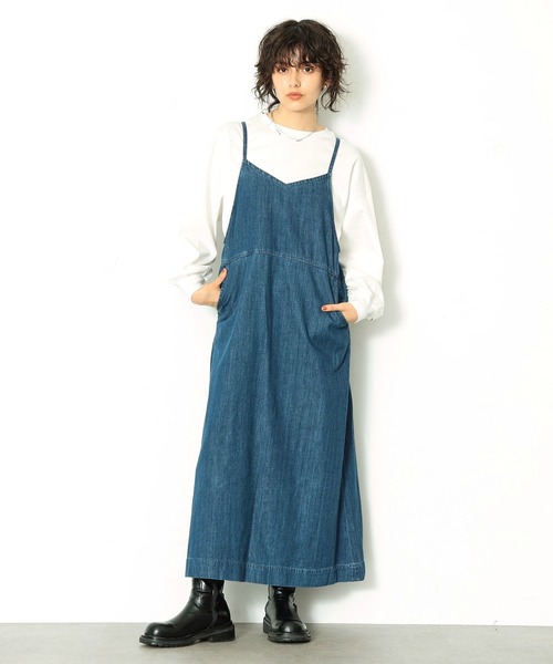 Lee（リー）の「【トップス＆ボトムセット】バルーントップス＆サロペットスカート（セットアップ・レディース・インディゴブルー・SMALL/MEDIUM）」の16枚目の写真