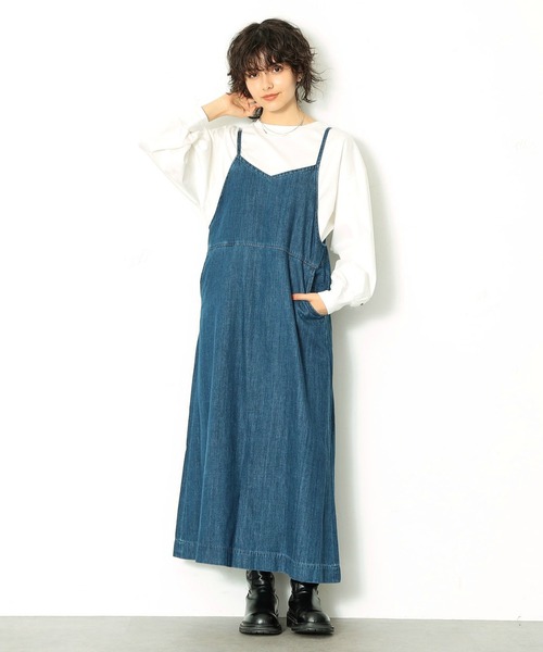 Lee（リー）の「【トップス＆ボトムセット】バルーントップス＆サロペットスカート（セットアップ・レディース・インディゴブルー・SMALL/MEDIUM）」の17枚目の写真