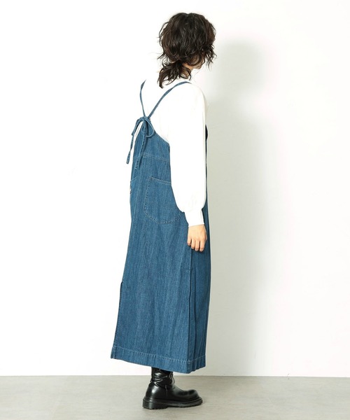 Lee（リー）の「【トップス＆ボトムセット】バルーントップス＆サロペットスカート（セットアップ・レディース・インディゴブルー・SMALL/MEDIUM）」の18枚目の写真