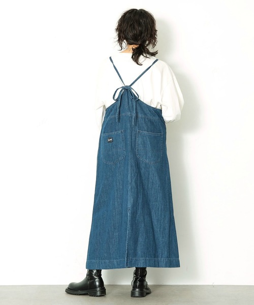 Lee（リー）の「【トップス＆ボトムセット】バルーントップス＆サロペットスカート（セットアップ・レディース・インディゴブルー・SMALL/MEDIUM）」の19枚目の写真