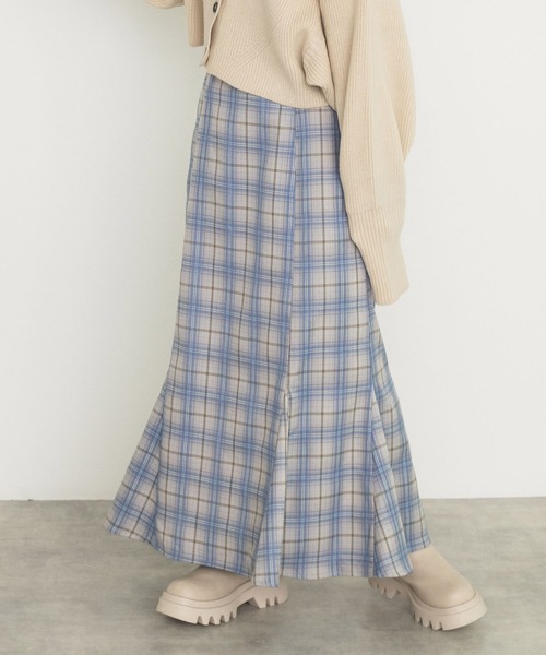 w closet（ダブルクローゼット）の「ハイウエストチェックマーメイド
