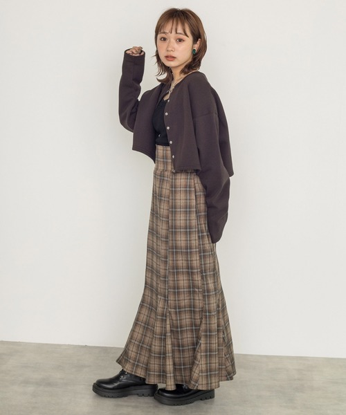 w closet（ダブルクローゼット）の「ハイウエストチェックマーメイド