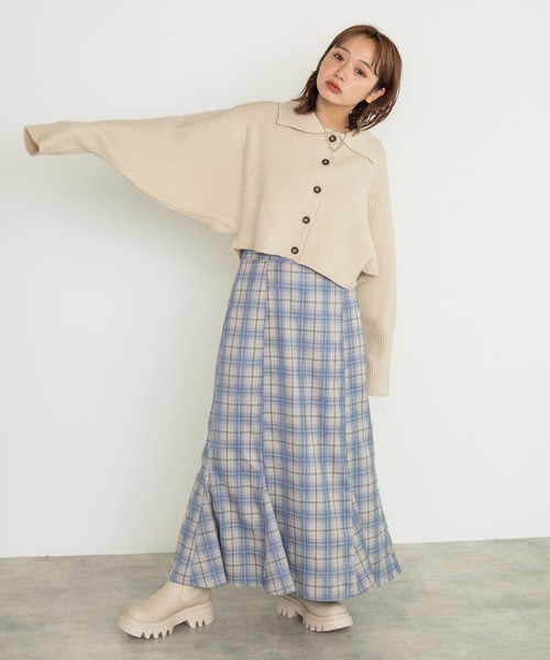 w closet（ダブルクローゼット）の「ハイウエストチェックマーメイド