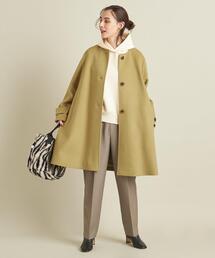 BEAUTY&YOUTH UNITED ARROWS | BY メルトンビーバーノーカラーフレアコート ∴(その他アウター)
