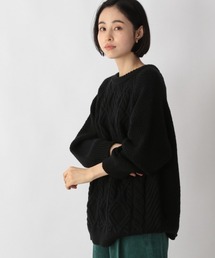 LOWRYS FARM | ケーブルプルオーバーLS　239427(ニット/セーター)