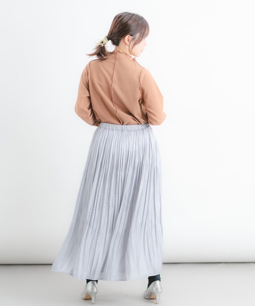 Wordtrobe（ワードトローブ）の「【wordtrobe】起毛フライスメロウインナー（Tシャツ/カットソー・レディース・ベージュ/ブラウン/チャコールグレー・FREE）」の18枚目の写真