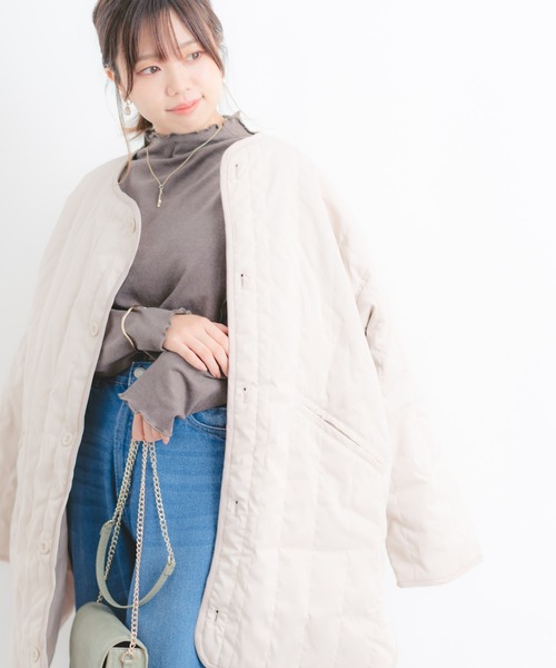 Wordtrobe（ワードトローブ）の「【wordtrobe】起毛フライスメロウインナー（Tシャツ/カットソー・レディース・ベージュ/ブラウン/チャコールグレー・FREE）」の20枚目の写真