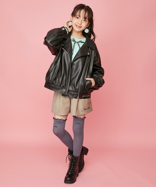 JENNI love(ジェニィラブ)の「ウォッシャブルロゴリボンニット(ニット/セーター・キッズ・ベージュ/オフホワイト/ミント・130cm/140cm/150cm/160cm)」の9枚目の写真
