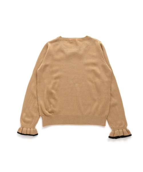 JENNI love(ジェニィラブ)の「ウォッシャブルロゴリボンニット(ニット/セーター・キッズ・ベージュ/オフホワイト/ミント・130cm/140cm/150cm/160cm)」の7枚目の写真