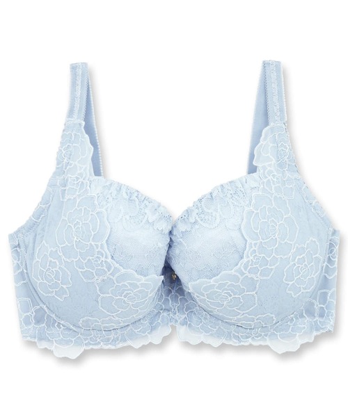 fran de lingerie(フランデランジェリー)の「Luxe Lace リュクスレース コーディネートブラジャー G65-I85カップ(ブラジャー・レディース・サックスブルー/クリーム/シルバーグレー・G65/G70/G75/G80/G85/H65/H70/H75/H80/H85/I65/I70/I75/I80/I85)」の14枚目の写真