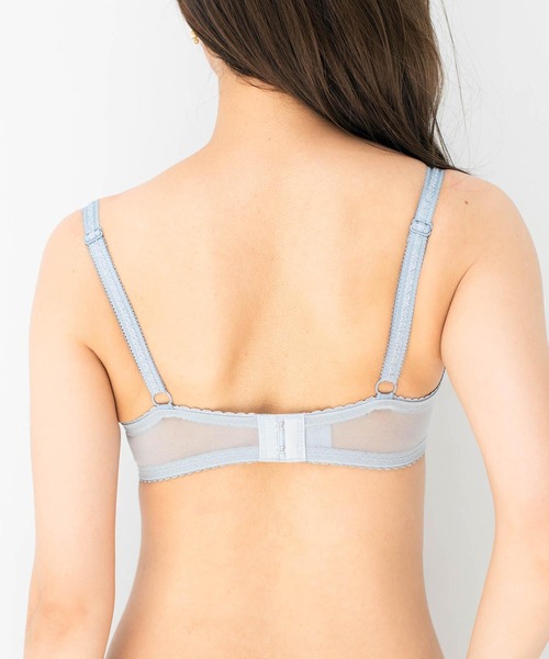 fran de lingerie(フランデランジェリー)の「Luxe Lace リュクスレース コーディネートブラジャー G65-I85カップ(ブラジャー・レディース・サックスブルー/クリーム/シルバーグレー・G65/G70/G75/G80/G85/H65/H70/H75/H80/H85/I65/I70/I75/I80/I85)」の18枚目の写真