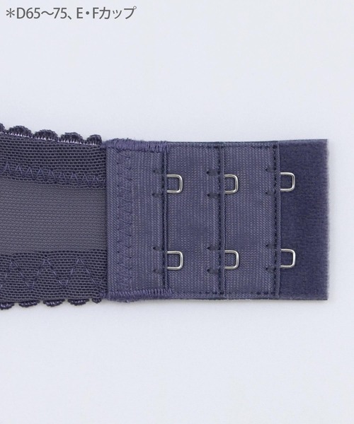 fran de lingerie(フランデランジェリー)の「Luxe Lace リュクスレース コーディネートブラジャー G65-I85カップ(ブラジャー・レディース・サックスブルー/クリーム/シルバーグレー・G65/G70/G75/G80/G85/H65/H70/H75/H80/H85/I65/I70/I75/I80/I85)」の10枚目の写真