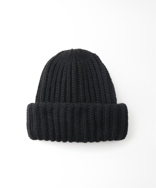 ARMEN(アーメン)の「【ARMEN/アーメン】 3HOLDINGRIBCAP:ニットキャップ(ニットキャップ/ビーニー・レディース・ブラック/ブラウン/アイボリー・FREE)」の4枚目の写真