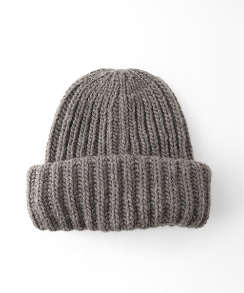 ARMEN(アーメン)の「【ARMEN/アーメン】 3HOLDINGRIBCAP:ニットキャップ(ニットキャップ/ビーニー・レディース・ブラック/ブラウン/アイボリー・FREE)」の6枚目の写真