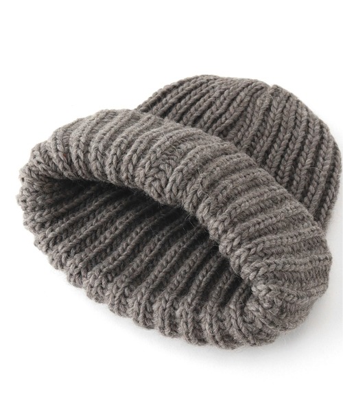 ARMEN(アーメン)の「【ARMEN/アーメン】 3HOLDINGRIBCAP:ニットキャップ(ニットキャップ/ビーニー・レディース・ブラック/ブラウン/アイボリー・FREE)」の8枚目の写真