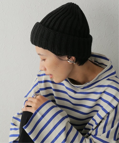 ARMEN(アーメン)の「【ARMEN/アーメン】 3HOLDINGRIBCAP:ニットキャップ(ニットキャップ/ビーニー・レディース・ブラック/ブラウン/アイボリー・FREE)」の11枚目の写真