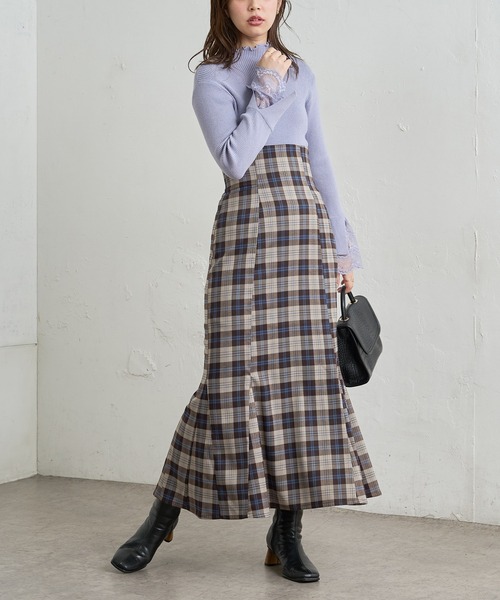 natural couture(ナチュラルクチュール)の「【大好評リバイバルアイテム】袖口レースもちもちリブタートル(ニット/セーター・レディース・アイボリー/ミント/サックスブルー/ブラック/ラベンダー/モカ・FREE)」の15枚目の写真