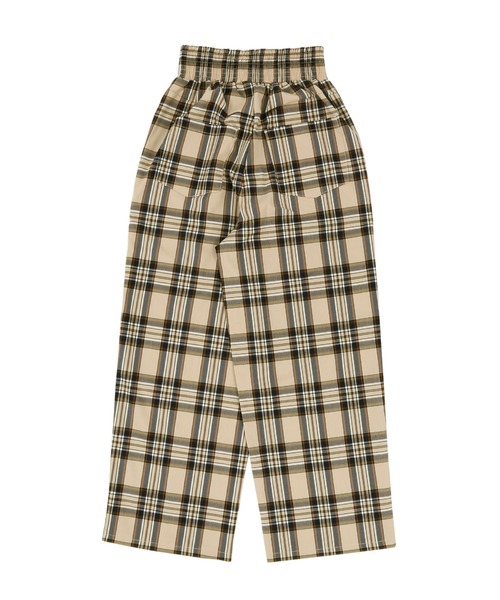 PUNYUS（プニュズ）の「タータンチェックイージーパンツ（その他パンツ・メンズ・ベージュ/レッド/グリーン・1/2/4/3）」の5枚目の写真