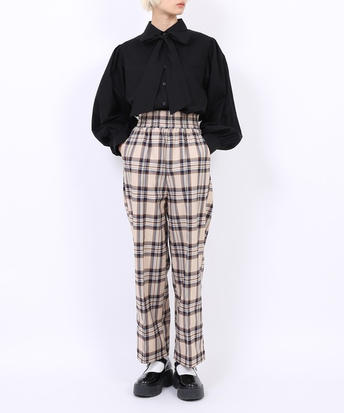 PUNYUS（プニュズ）の「タータンチェックイージーパンツ（その他パンツ・メンズ・ベージュ/レッド/グリーン・1/2/4/3）」の16枚目の写真