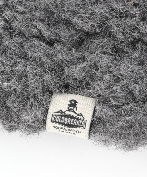 BABYLONE（バビロン）の「COLD BREAKER / ボアフードスヌード（キャップ・レディース・ベージュ/ダークグレー・FREE）」の10枚目の写真