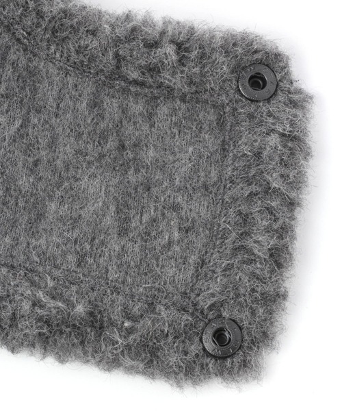 BABYLONE（バビロン）の「COLD BREAKER / ボアフードスヌード（キャップ・レディース・ベージュ/ダークグレー・FREE）」の11枚目の写真