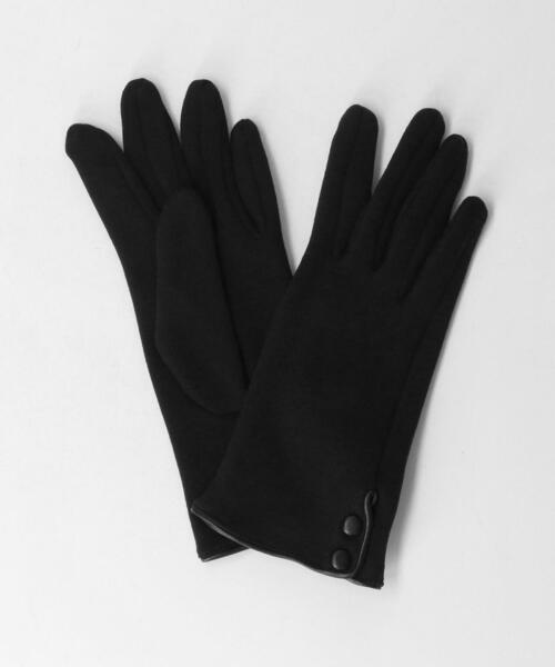 Sergio De Rosa（セルジオデローザ）の「＜Sergio De Rosa（セルジオデローザ）＞ジャージー 2ボタン グローブ（手袋・レディース・ブラック/ブラウン/グレー・FREE）」の2枚目の写真