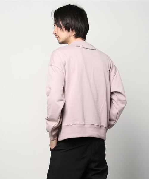 Beno（ビーノ）の「ライトTC裏毛 コラージュアートプリント オーバーサイズ トレーナー（スウェット・メンズ・ブラック/オフホワイト/スモークピンク/グレイッシュブルー・M/L）」の7枚目の写真