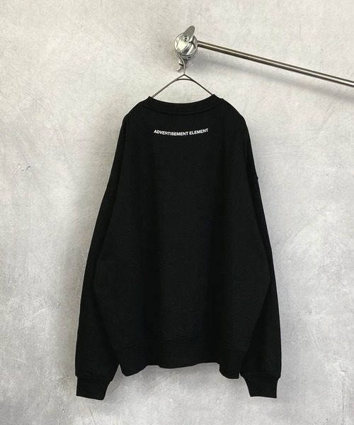 Beno（ビーノ）の「ライトTC裏毛 コラージュアートプリント オーバーサイズ トレーナー（スウェット・メンズ・ブラック/オフホワイト/スモークピンク/グレイッシュブルー・M/L）」の9枚目の写真