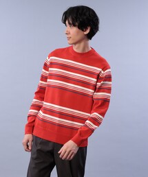 TAKEO KIKUCHI | ウォッシャブル パネル ボーダー ニット(ニット/セーター)