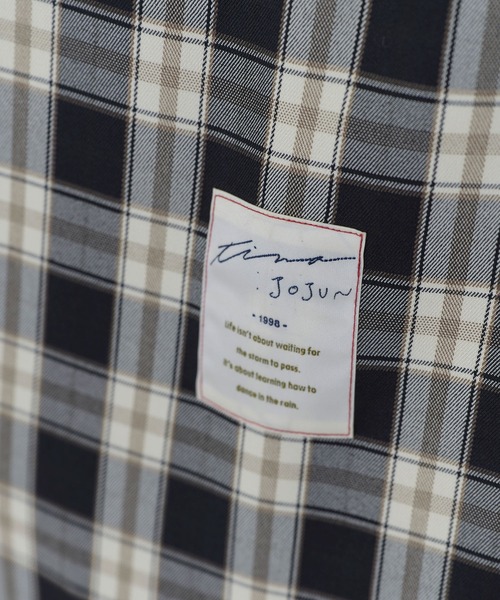 TINA：JOJUN（ティーナジョジュン）の「チェック柄 トートバッグ TINA：JOJUN（トートバッグ・レディース・グリーン/ブラック・F）」の6枚目の写真