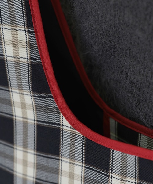 TINA：JOJUN（ティーナジョジュン）の「チェック柄 トートバッグ TINA：JOJUN（トートバッグ・レディース・グリーン/ブラック・F）」の13枚目の写真