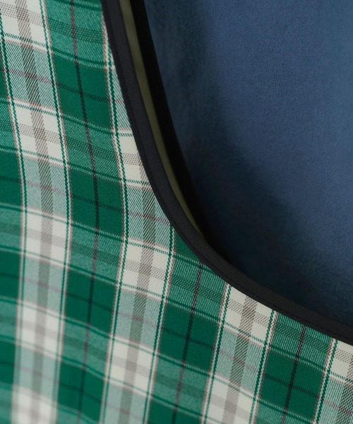 TINA：JOJUN（ティーナジョジュン）の「チェック柄 トートバッグ TINA：JOJUN（トートバッグ・レディース・グリーン/ブラック・F）」の21枚目の写真