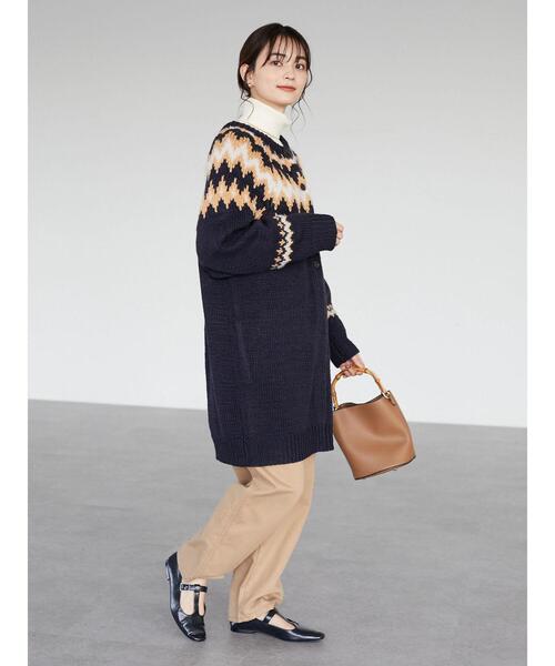 CRAFT STANDARD BOUTIQUE(クラフトスタンダードブティック)の「タートルネックリブニットプルオーバー *(ニット/セーター・レディース・ブラック/ベージュ/ブラウン/レッド/アイボリー/マスタード・M/L)」の11枚目の写真