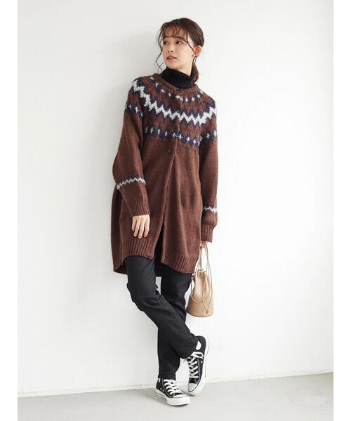 CRAFT STANDARD BOUTIQUE(クラフトスタンダードブティック)の「タートルネックリブニットプルオーバー *(ニット/セーター・レディース・ブラック/ベージュ/ブラウン/レッド/アイボリー/マスタード・M/L)」の15枚目の写真