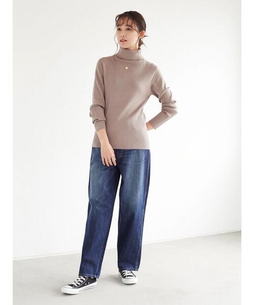 CRAFT STANDARD BOUTIQUE(クラフトスタンダードブティック)の「タートルネックリブニットプルオーバー *(ニット/セーター・レディース・ブラック/ベージュ/ブラウン/レッド/アイボリー/マスタード・M/L)」の20枚目の写真