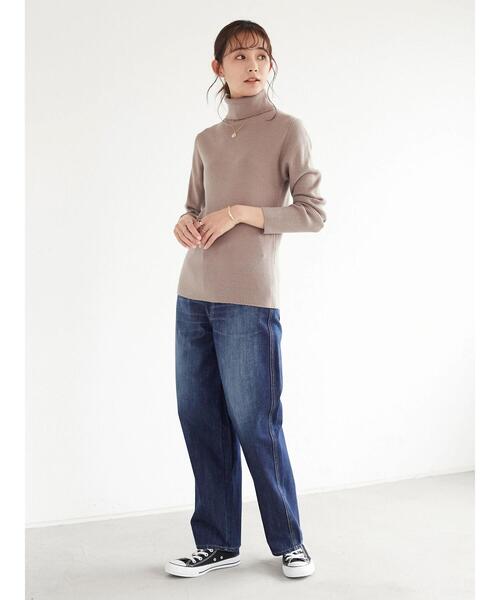 CRAFT STANDARD BOUTIQUE(クラフトスタンダードブティック)の「タートルネックリブニットプルオーバー *(ニット/セーター・レディース・ブラック/ベージュ/ブラウン/レッド/アイボリー/マスタード・M/L)」の21枚目の写真