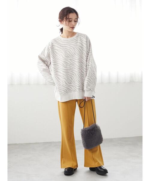 Green　Parks（グリーンパークス）の「フレアカラーパンツ＊（その他パンツ・レディース・イエロー/ライトグリーン/グリーン・FREE）」の7枚目の写真