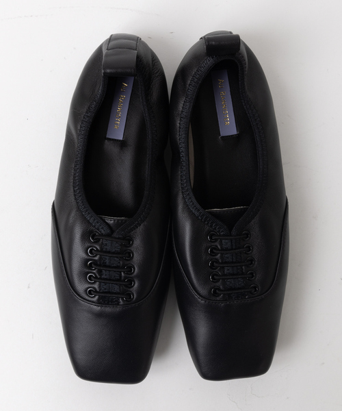 Au BANNISTER（オゥバニスター）の「スクエアトゥレースアップシューズ（ドレスシューズ・レディース・ホワイト/ブラック/キャメル・38/39/35/36/37）」の18枚目の写真